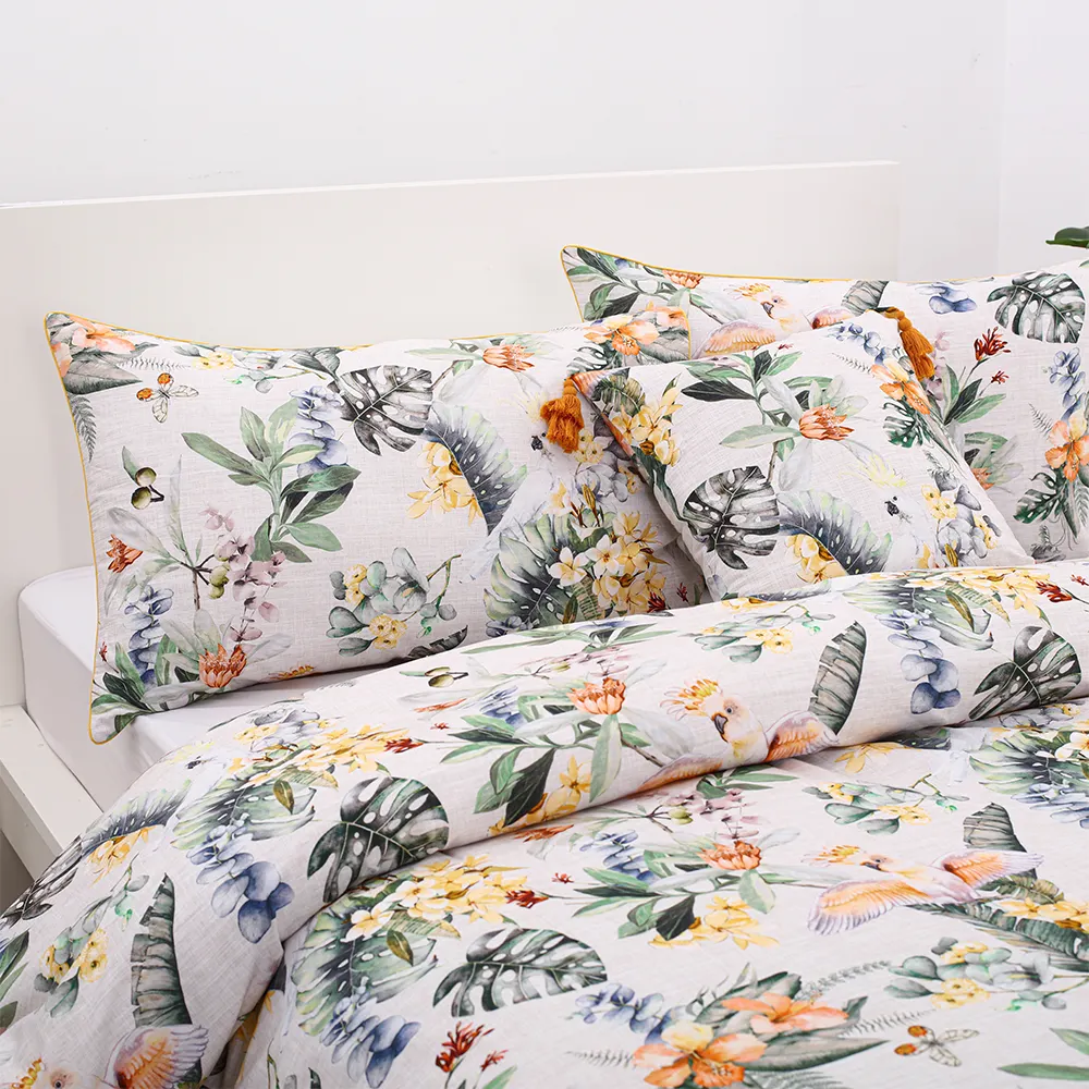 17 Designers Wholesale Oem Odm Full Size Colorful Warm Floral Print Bedding Set