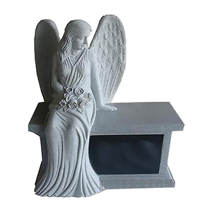 Vietnam Black Granite Cemetery Seating <b>Memorial</b> Bench Custom American Style Outdoor <b>Stone</b> Structure - Product Image 6