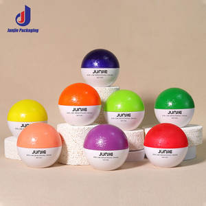 200g 100g Matte Finish Plastic Ball Shape <strong>Cosmetic</strong> Cream <strong>Jars</strong> Face Cream <strong>Cosmetic</strong> Packaging - Product Image 4