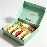 Boîtes à emporter pour sandwichs de chips, sauces, boîtes en papier pour sushis, boîtes en papier personnalisées pour poulet frit jetables – Vente en gros