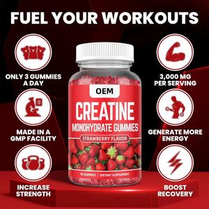 OEM Private Label Créatine Gummies Créatine Monohydrate avec <span class=keywords><strong>BCAA</strong></span> Par Portion pour Hommes et Femmes, Vegan et Sans Sucre - Product Image 4