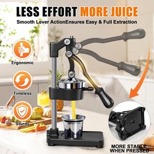 Presse-agrumes manuel en fonte amélioré, haute résistance, résistant à la corrosion, pour fruits et légumes, avec support - Product Image 2