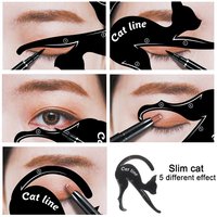 Modèle Shaper Modèle Beauté Sourcils Moule Pochoirs New Cat Line Pro Eye Makeup Tool 76*87mm Eyeliner Templates