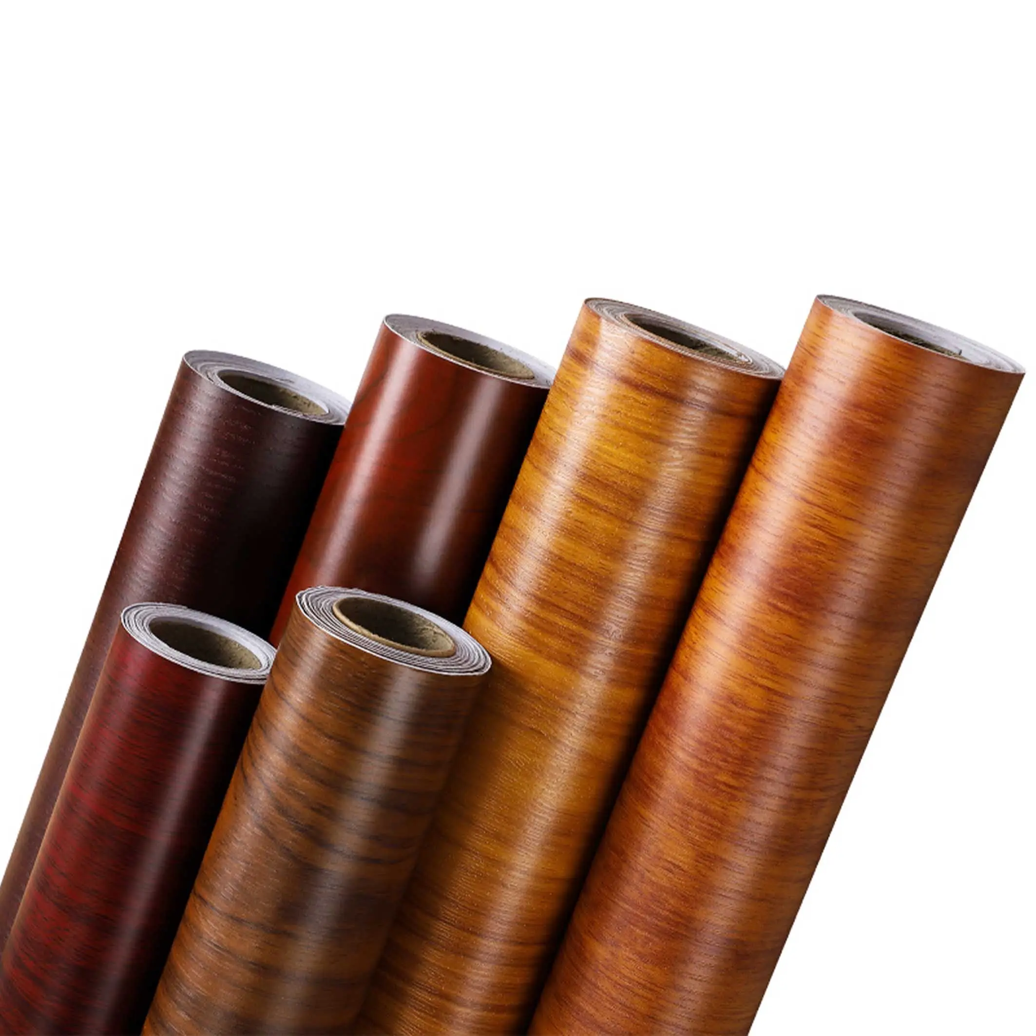 Küchen schrank Vinyl Wrap Holz Design laminierte PVC-Folie für Küchen schrank tür