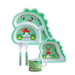 Juego de Vajilla Infantil de Fibra de Bambú, Colorido, con Dibujos Animados, Ecológico y Libre de BPA - Product Image 1