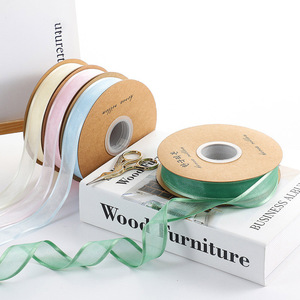 Rộng Cạnh Thêu Voan Ribbon Mềm Tươi Hoa Thiết Kế Handmade Tự Làm Chất Liệu Cho Đám Cưới Kẹo Bao Bì 100% Polyester - Product Image 2