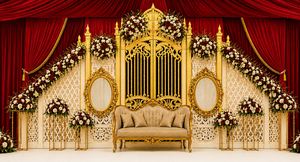 Dreamy Elegant Detachable <b>Wedding</b> Gate <b>Frame</b> Reception Stage Decor Customized Size Lightweight Manufacturer Exporter Wholesale - Product Image 5