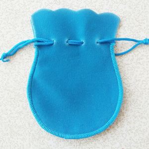 Sacs cadeaux en velours avec cordon de serrage 7*9 9*12cm, emballage pour bijoux, pochettes de mariage avec sachets pour bonbons et bracelets, possibilité d'imprimer un logo - Product Image 6