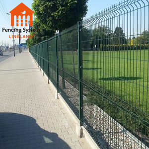 Cercado <span class=keywords><strong>de</strong></span> jardín <span class=keywords><strong>de</strong></span> hierro y Metal galvanizado para exteriores, Panel <span class=keywords><strong>de</strong></span> malla <span class=keywords><strong>de</strong></span> alambre soldado 3D, valla colgante soldada con curvas Fenc - Product Image 4