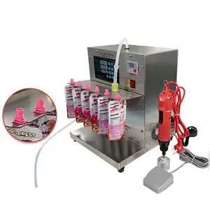 Automatic Spout Pouch Filling Machine Stand Up Pouch With Spout Filling Capping Machine