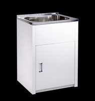 Bac à linge hôtelier SUS201/304 J-Family Modèle 4513, moderne, blanc peint à la main, 9L, encastrable au sol, facile à nettoyer, monotrou, 5