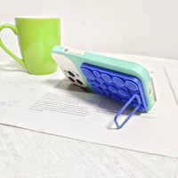Étui de téléphone à ventouse en silicone, support double face en silicone mains libres pour tous les téléphones et Android, support de téléphone pour la douche avec miroir