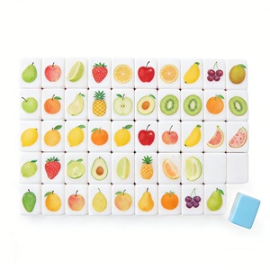 American <b>Mahjong</b> <b>Set</b> <b>Mahjong</b> <b>Set</b> Case Acrylic Customized 166 Quality Acrylic Tiles with Colorful Prints - Product Image 3