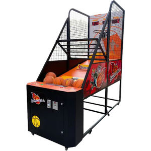 Máquina de Baloncesto Normal, Máquina de Juego Deportiva Naranja, Máquina de Canje de Boletos de Baloncesto, Máquina de Entretenimiento que Funciona con Monedas - Product Image 1