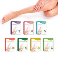 Gants de masque de pied en plastique jetables d'approvisionnement d'usine pour le produit de beauté de soin personnel de forme liquide de gommage exfoliant