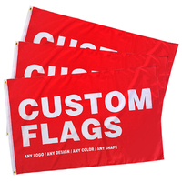 Drapeaux publicitaires de sublimation de colorant à faible quantité minimale de commande Drapeaux personnalisés avec logo Drapeaux personnalisés avec oeillets