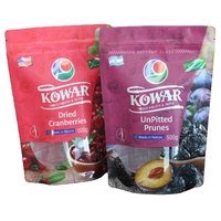Sachet Doypack Transparent Personnalisé avec Fenêtre en Plastique, Anti-Humidité, pour Emballage de Fruits Secs et de Café