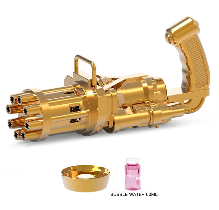 Автоматический пузырьковый автомат Gatling, летняя игрушка, уличные игрушки, детский пузырьковый пистолет, игрушка