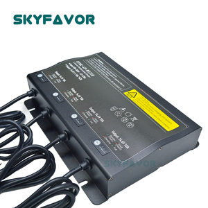 12V 10A su geçirmez otomatik lityum iyon batarya şarj 4 banka 4 kanal 600W çıkış kurşun asit Lifepo4 için evrensel kurulu