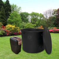 Jaccuzzis gonflable pour une personne Spa extérieur portable Bain à remous pour massage Spa à bulles Piscine gonflable Jet d'air