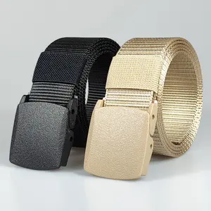 Customizable logo nylon fabric belt Outdoor sports labor protection metal quick drying training belt