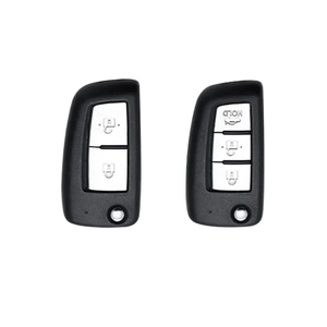 Housse de <span class=keywords><strong>clé</strong></span> de voiture Leatr, étui pour <span class=keywords><strong>clé</strong></span> de voiture 2/3 boutons pour <span class=keywords><strong>Nissan</strong></span> <span class=keywords><strong>Qashqai</strong></span> J11 X-trail Murano Maxima Tiida Altima Quest Juke Micra Pulsar - Product Image 2