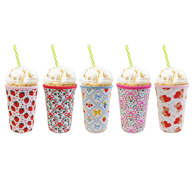 Custom Neoprene Reusable Cup Sleeve with