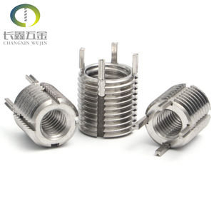China Factory Edelstahl Schlüssel verriegelung Innen gerändeltes Draht gewinde Einsatz Metall gewinde hülse - Product Image 4