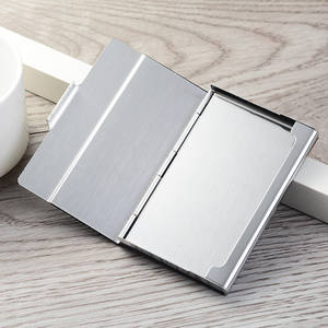 耐磁性RFIDカスタムロゴメタルアルミニウムウォレット名刺ホルダー - Product Image 3