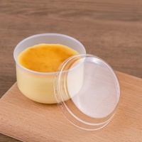 Gobelets en PP résistants aux hautes températures pour pouding, gelée, yaourt, gâteau, dessert, avec couvercle