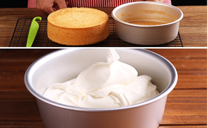 Molde de gasa personalizable antiadherente de 9 pulgadas directo de fábrica, molde para pasteles, <span class=keywords><strong>precio</strong></span> bajo, herramienta elevada redonda para hornear - Product Image 2