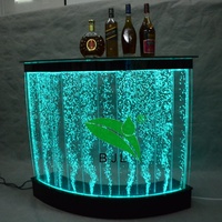 Comptoir de Bar à Café Lumineux Occasion / Mobilier de Bar à Cocktails LED Portable / Comptoir de Bar à Cocktails Mobile Lumineux à LED