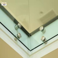 Glas Balustrade Edelstahl Abstands halter Outdoor Decking Geländer Design Manipulation Glas Treppen geländer Verstellbarer Abstands halter