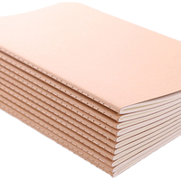 Cuaderno de papel Kraft personalizable de tamaños A4/A5/A6, diario de estudiante con logotipo personalizado para cuaderno de estudiantes