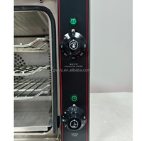 Petit mini four électrique à convection pour cuisine domestique 3 plateaux Circulation automatique d'air chaud Nettoyage facile pour les boulangeries