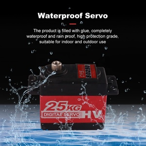 Servo numérique à engrenages entièrement métalliques <span class=keywords><strong>CYS</strong></span>-S0250, 25 kg, couple élevé, étanche, pour avions et bateaux RC, comprend une télécommande - Product Image 3