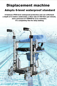 Silla de Baño Multifuncional de Acero Inoxidable con Altura Ajustable, Capacidad de 150 kg, para Rehabilitación de Ancianos y Suministros de Terapia - Product Image 3