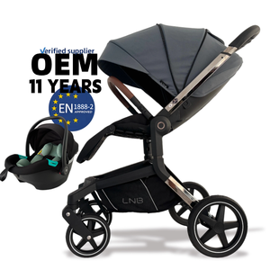 # Hàng mới về # Giá nhà máy Xe đẩy em bé thiết kế mới sang trọng để bán/EN1888 Xe đẩy em bé bán buôn 3 trong 1/Xe đẩy em bé chất lượng tốt - Product Image 2