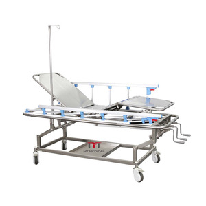 MT <span class=keywords><strong>MEDICAL</strong></span> Hg Respaldo ajustable Ambulancia Emergencia 3 manivelas Camilla para pacientes - Product Image 1
