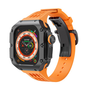 Estuche de titanio para <span class=keywords><strong>Apple</strong></span> <span class=keywords><strong>Watch</strong></span> Estuche modificado iWatch Estuche protector integrado de gama ULTRA ALTA 49mm - Product Image 2