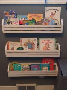 Estante de <span class=keywords><strong>pared</strong></span> para niños de simplicidad <span class=keywords><strong>blanca</strong></span> Popular de madera Estantes flotantes de libros de madera para niños - Product Image 3
