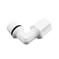 Conector de Compresión de Plástico de 1/4 JACO, Codo Macho para Tubo RO, Sistemas de Ósmosis Inversa