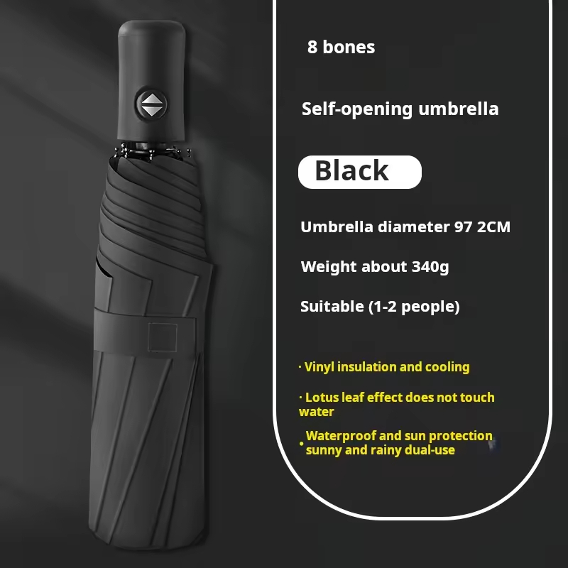 8K Automatic Umbrella(Black)