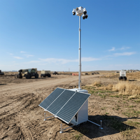 Torre de Vigilancia Portátil con Remolque de 7M/9M, con Energía Solar, CCTV, Certificación CE y EPA