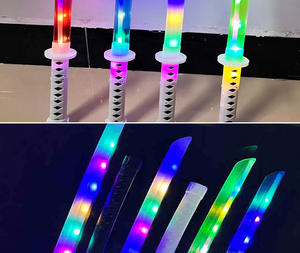 Nouvelles Épées Jouets Lumineuses Sonores, Sabres <span class=keywords><strong>Laser</strong></span> Musicaux LED Clignotants, Jouets de Fête pour Enfants, Cosplay Anime, Épées Ninja Lumineuses - Product Image 6