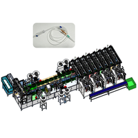 Ligne d'assemblage entièrement automatique de kits de perfusion intraveineuse / Machine de production automatique de kits de perfusion jetables
