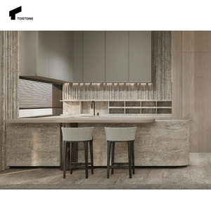 Tostone Cao cấp Italy chịu nhiệt travertine bếp đảo cho nhà bếp Countertop Vanity <span class=keywords><strong>Top</strong></span> biệt thự hiện đại Thiết kế trong nhà - Product Image 4