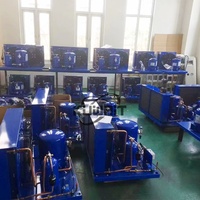 3HP 5HP 10HP 13HP Maneurop Nouvelle unité de compresseur côté stockage à froid sortie d'air ouverte unité refroidie par air R290/380V R404