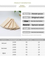 Panneaux muraux décoratifs en bois véritable de sapin pour l'intérieur et l'extérieur