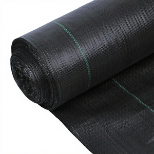 Toile <span class=keywords><strong>géotextile</strong></span> <span class=keywords><strong>anti</strong></span>-mauvaises herbes en HDPE tissé haute densité, résistante aux UV et durable, pour couverture de sol de <span class=keywords><strong>jardin</strong></span>, noire, avec service de découpe - Product Image 3